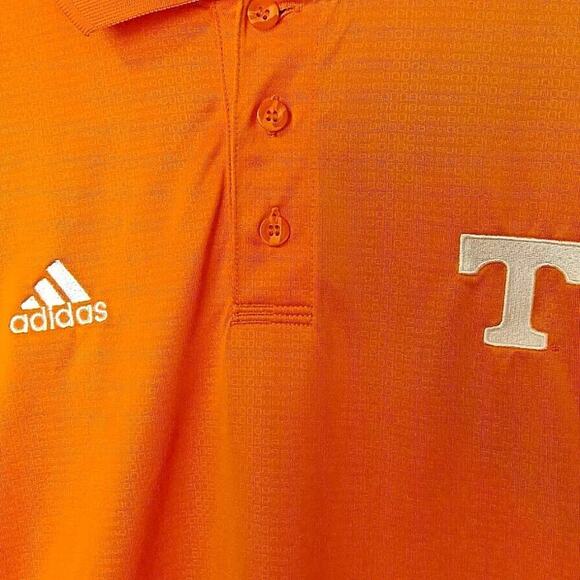 Adidas Tennessee Volunteers Polo Shirt M Orange Climacool Team Performance Golf - Picture 2 of 6
